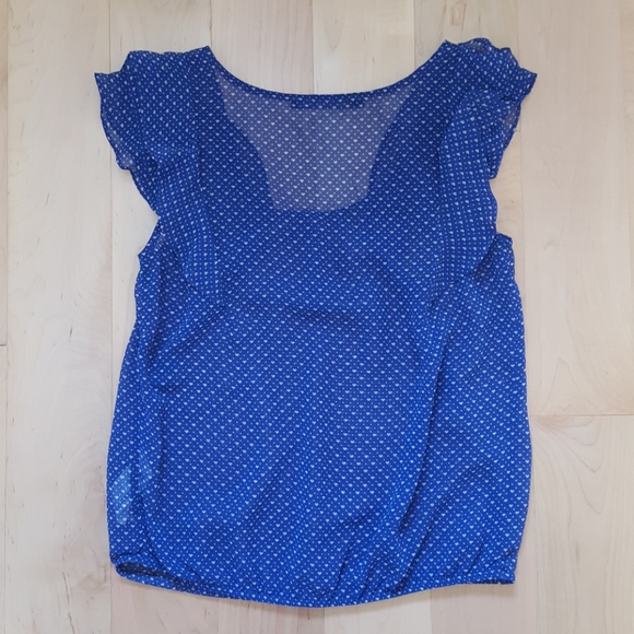 Zara Blue Sheer Top - Picture 3 of 3